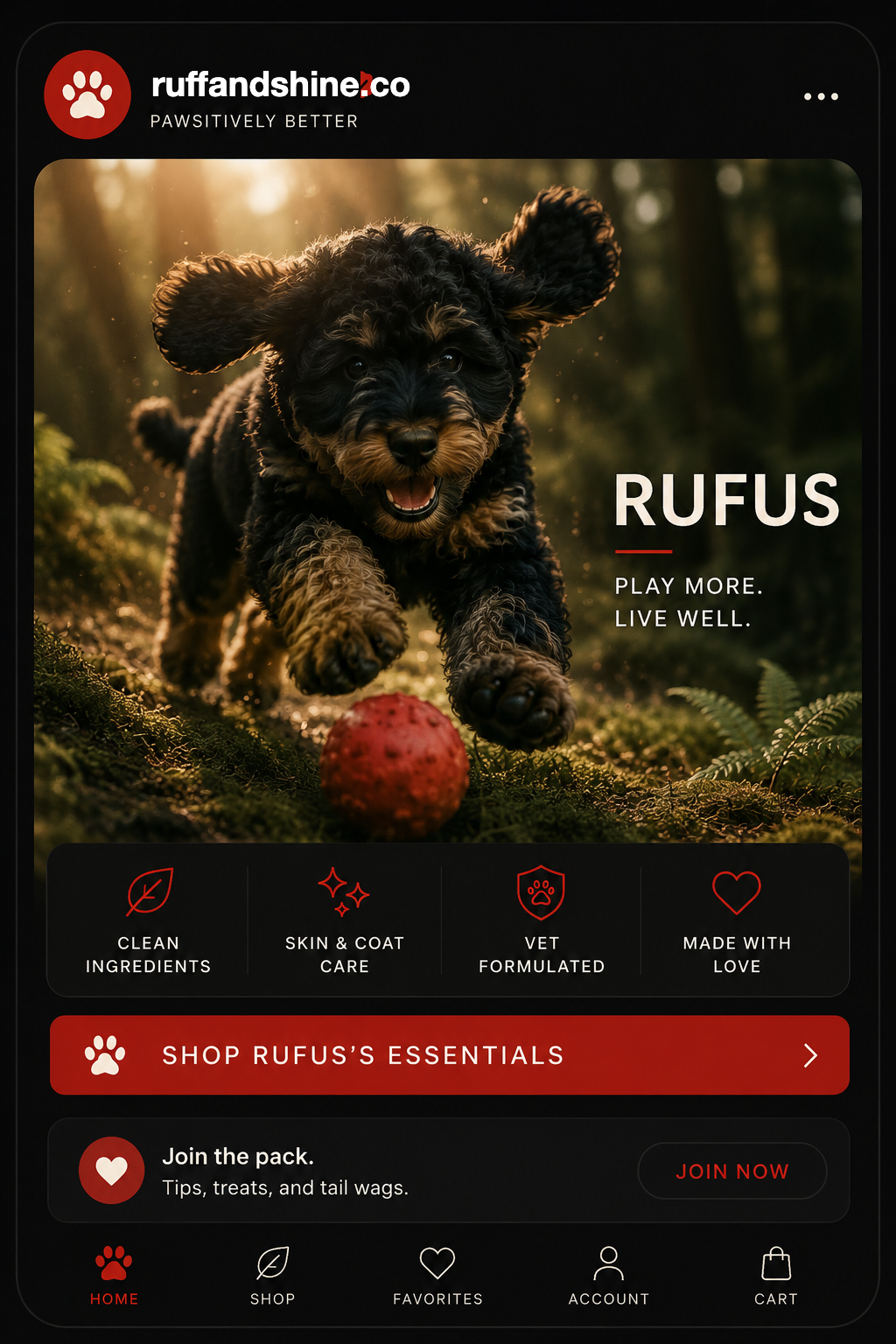 Pet parents ad creative